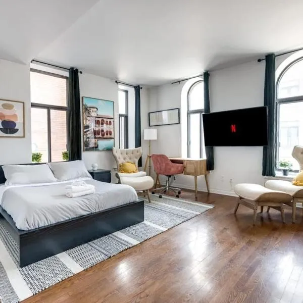 M11 Bright Studio in the Heart of MTL，位于蒙特利尔的酒店