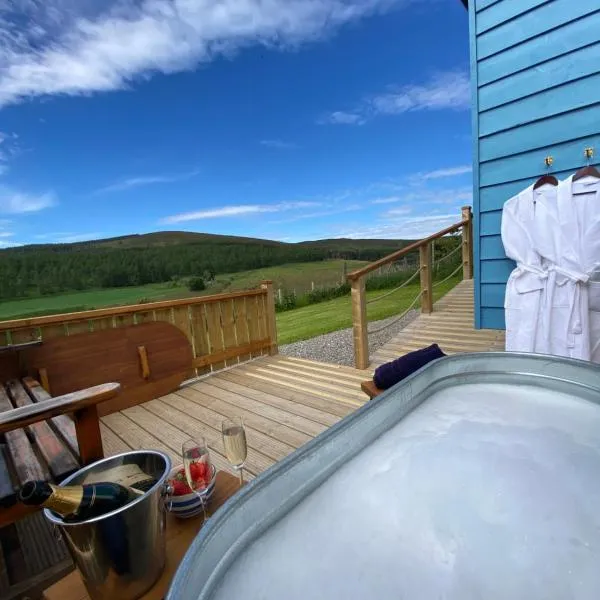 Ledmacoy Shepherds Huts，位于Strathdon的酒店