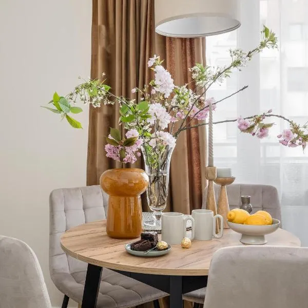 TS Gold New Town Apartment & free private parking，位于什切青的酒店