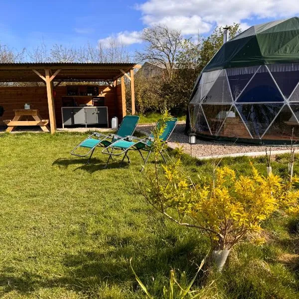 Geodesic Dome Glamping，位于兰德林多德威尔斯的酒店