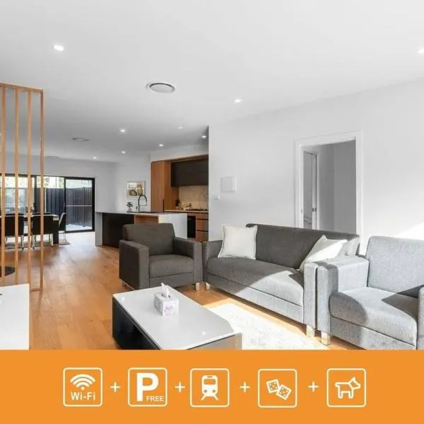 O‘Connor 3 bedroom Townhouse in Canberra，位于Weetangerra的酒店