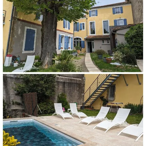 "Le Jardin sur l'Eau "chambres d'hôtes et appartements tout confort，位于Hontanx的酒店