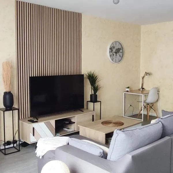 Cosy Appart - Clim - Balcon - Parking - Spacieux T2 - Proche Eurexpo Stade，位于圣普列斯特的酒店