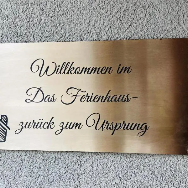 Das Ferienhaus-zurück zum Ursprung，位于Steingraben的酒店