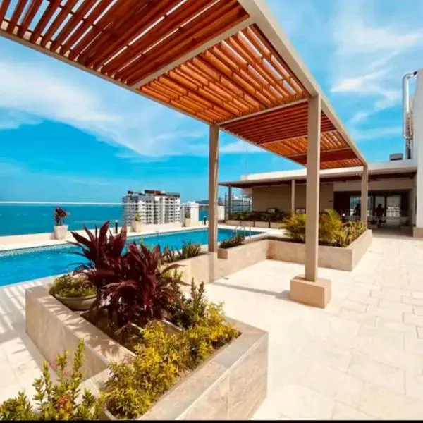 Hermoso ApartaSuite en Playa Salguero!/Rodadero，位于Gaira的酒店