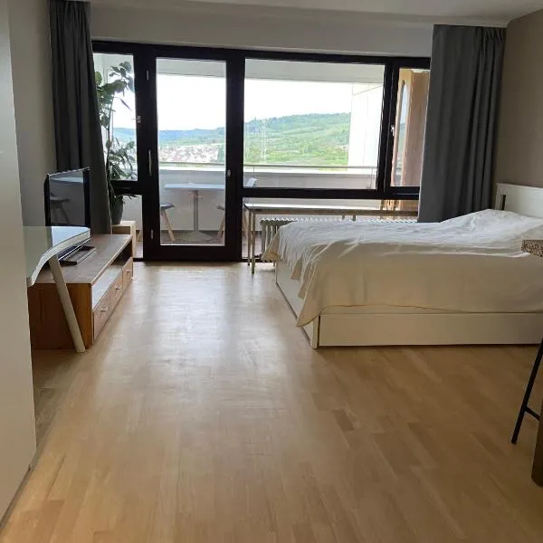 Modern Studio apartment - top location in Weinstadt，位于韦因斯塔特的酒店