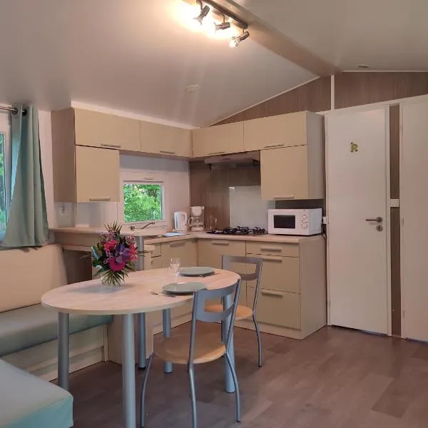 Mobil home Gîte Canal Nantes à Brest 40 minutes Nantes et Saint-Nazaire，位于Sainte-Reine-de-Bretagne的酒店