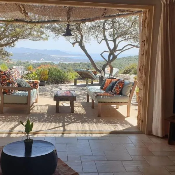 Tizzano, villa vue mer avec piscine，位于萨尔泰纳的酒店