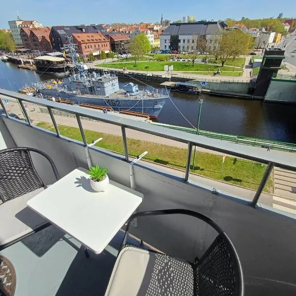 Horizont River View Apartment，位于克莱佩达的酒店