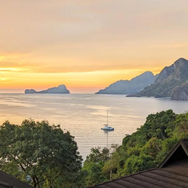 Perch El Nido's Seaview Villas overlooking Marimegmeg，位于爱妮岛的酒店