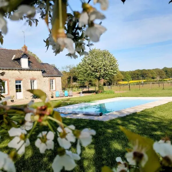 Gîte à la campagne -maison individuelle -Piscine，位于桑布朗赛的酒店