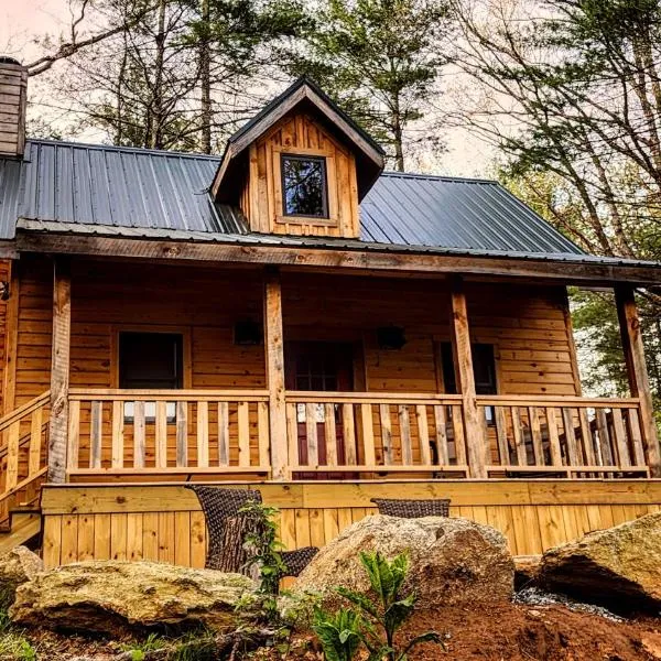 Luxury Mountain View Cabin Near Asheville NC，位于Marshall的酒店