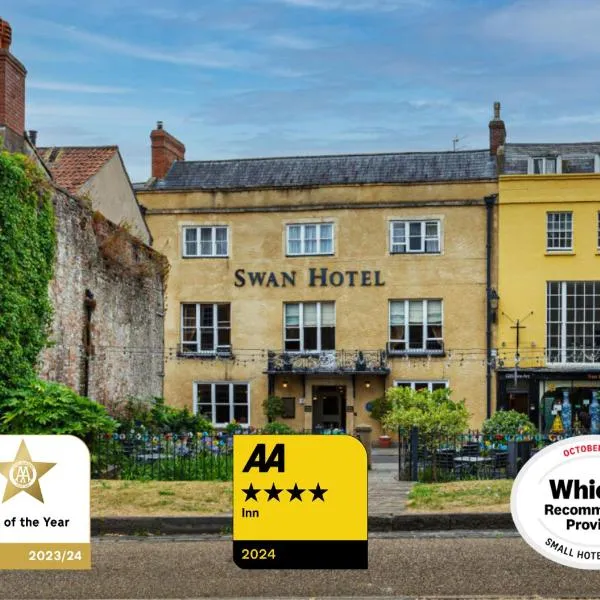 The Swan Hotel, Wells, Somerset，位于Pylle的酒店