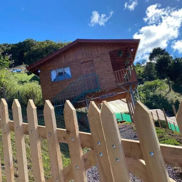 Cabaña Peacock – CUTE cabin with an AMAZING view!，位于San Pablo的酒店