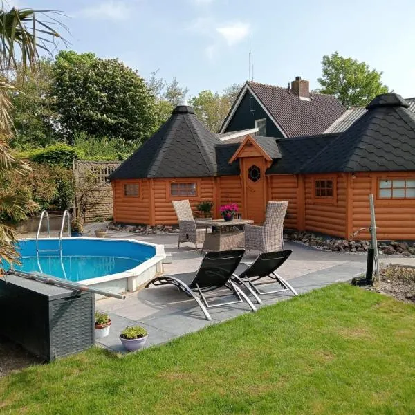 Finse Kota met privé Sauna en Hottub，位于Spanbroek的酒店