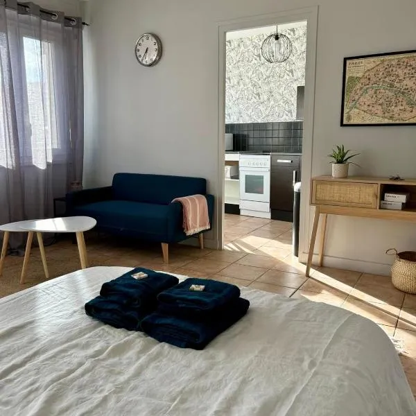 Studio cosy de 30 m2 au coeur des Thermes，位于罗亚的酒店
