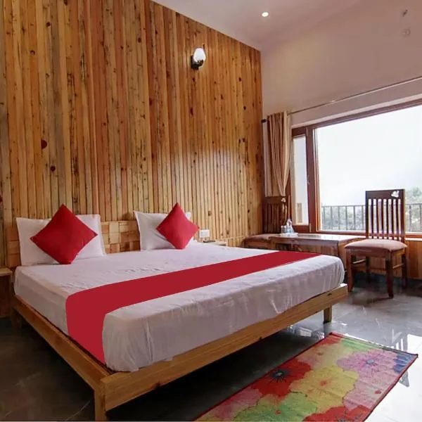 Goroomgo Wooden Umbrella Bhimtal - Natural landscape Mountain View，位于比姆塔尔的酒店
