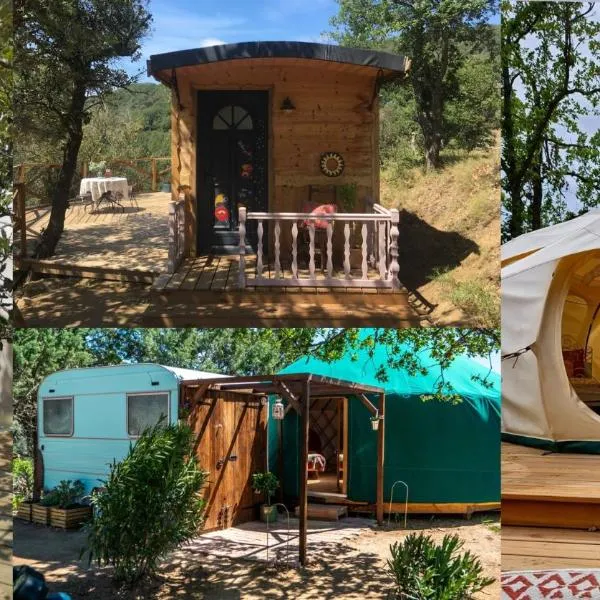 Les Cabanes d'ErbeFol，位于Ansignan的酒店