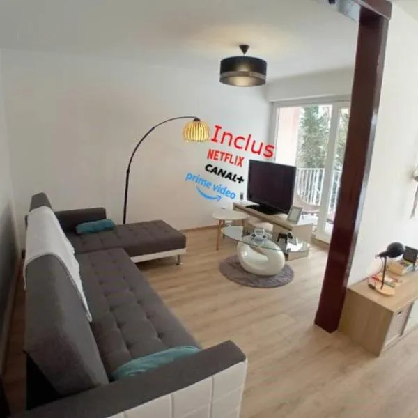 Vue du Doubs T4 cosy très bien situé，位于欧丹库尔的酒店