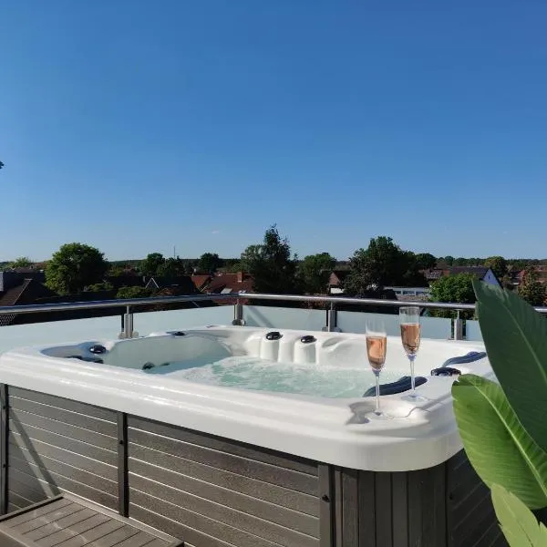 Penthouse mit Whirlpool im Herzen von Niedersachsen，位于Fuhrberg的酒店