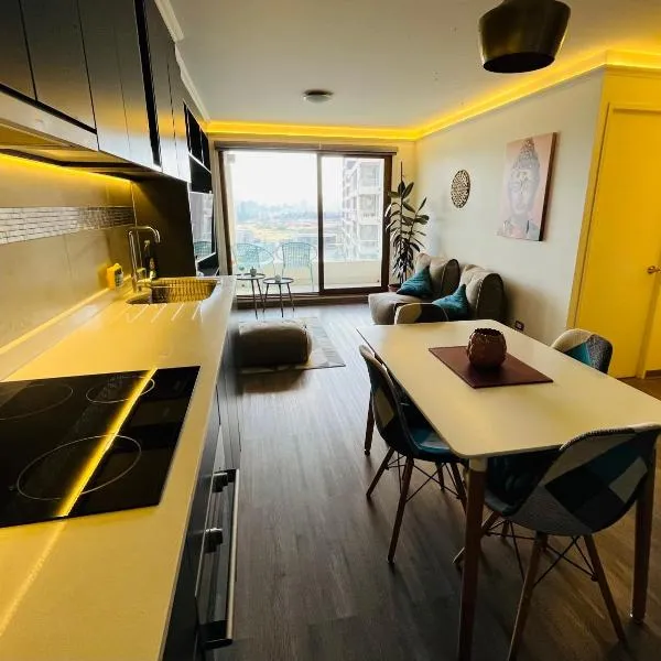 Exclusivo Departamento Equipado Estacionamiento Privado 2D-2B con Excelente ubicación en Los Ángeles，位于洛斯安赫莱斯的酒店