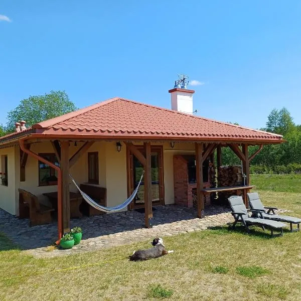Szwałk Borecka - z sauną i balią, nad jeziorem，位于Szwalk的酒店