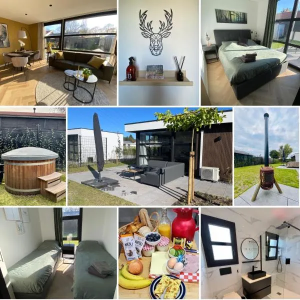 Edelhert, moderne en comfortabele vakantiewoning met hottub!，位于埃尔默洛的酒店