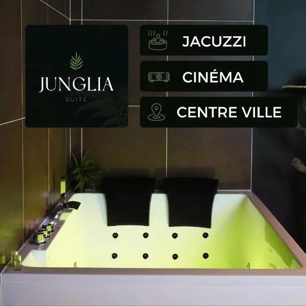 Junglia Suite - Spa & Ciné，位于布雷斯地区布尔格的酒店