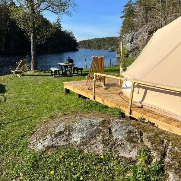 Hommen Gård Glamping，位于里瑟尔的酒店