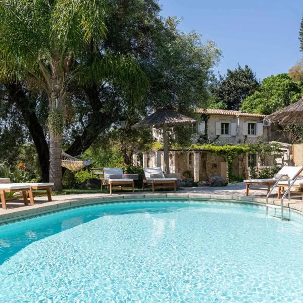 Corfu OliveStone Village with Swimming pool，位于Ágios Márkos的酒店