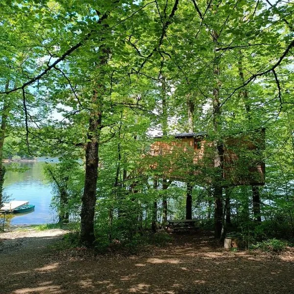 Les cabanes au bord du lac，位于Saint-Gérons的酒店
