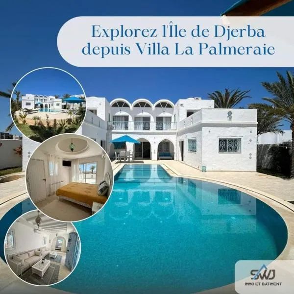 Villa La Palmeraie d'Arkou, grande piscine，位于Awlād ‘Umar的酒店