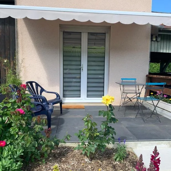 le gite des vignes Studio tout confort 1 chambre dans le vignoble Franche Comte Arbois，位于阿尔布瓦的酒店