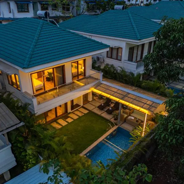 ELIVAAS 3 BHK with Pvt Pool - Azalea，位于西奥利姆的酒店