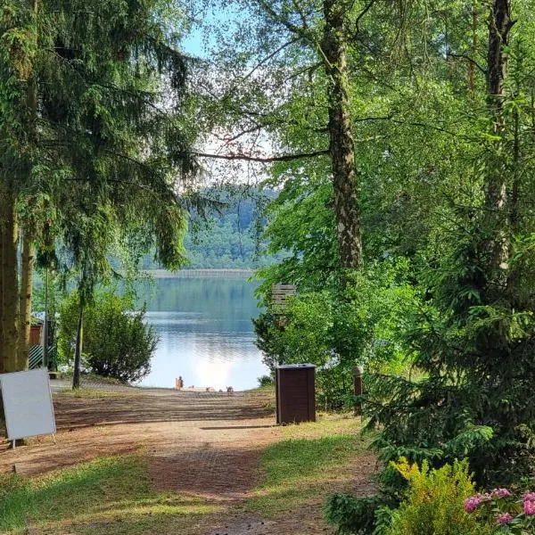 Ośrodek La La Las - domki letniskowe w lesie nad jeziorem，位于Bytnica的酒店