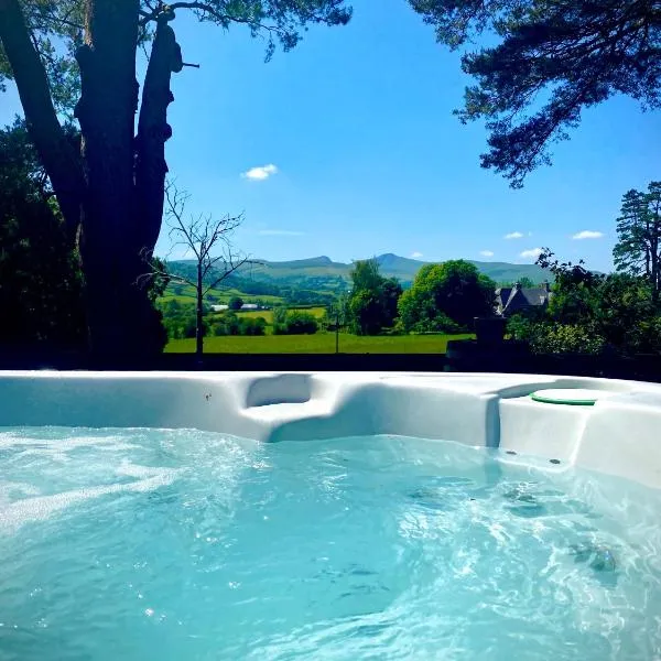 Mountain View Cottage, Hot Tub , Stunning Views，位于Llanhamlach的酒店