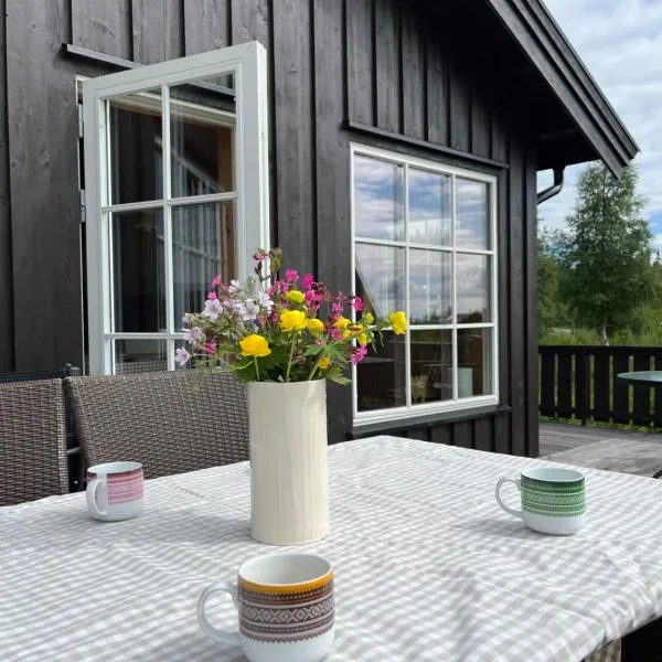 Beautiful cabin close to activities in Trysil, Trysilfjellet, with Sauna, 4 Bedrooms, 2 bathrooms and Wifi，位于Vika的酒店