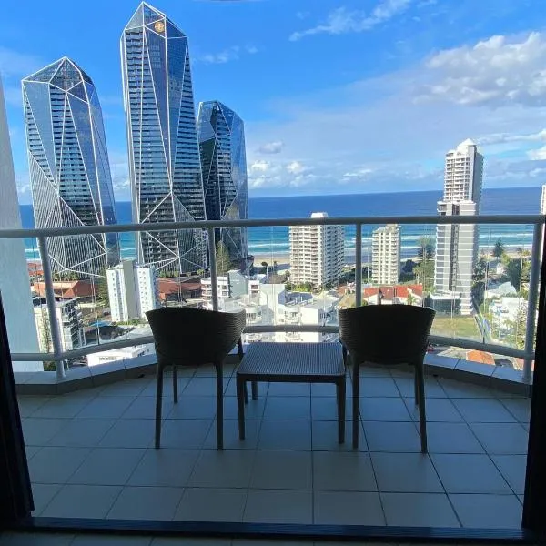 Ocean View Studio Apt - Surfer's Paradise，位于博立海特海滩的酒店