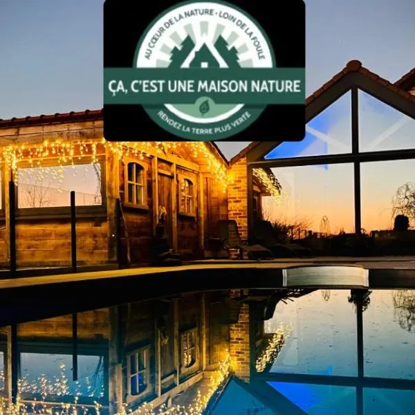 Les Sources d'Hon - Gîte & Espace wellness，位于Gussignies的酒店