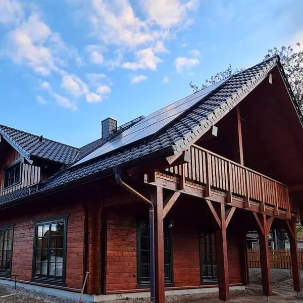 Blockhaus an der Dahme , Ferienhaus，位于Briesen的酒店