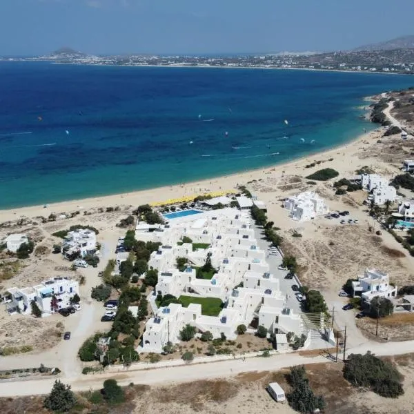 Mikri Vigla Hotel Beach Resort，位于Agiassos的酒店