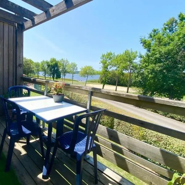 Les Terrasses du Lac piscine et vue Lac A4，位于欧雷扬的酒店