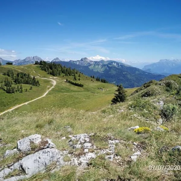appartement montagne la vallée verte cœur station Hirmentaz，位于贝勒沃的酒店