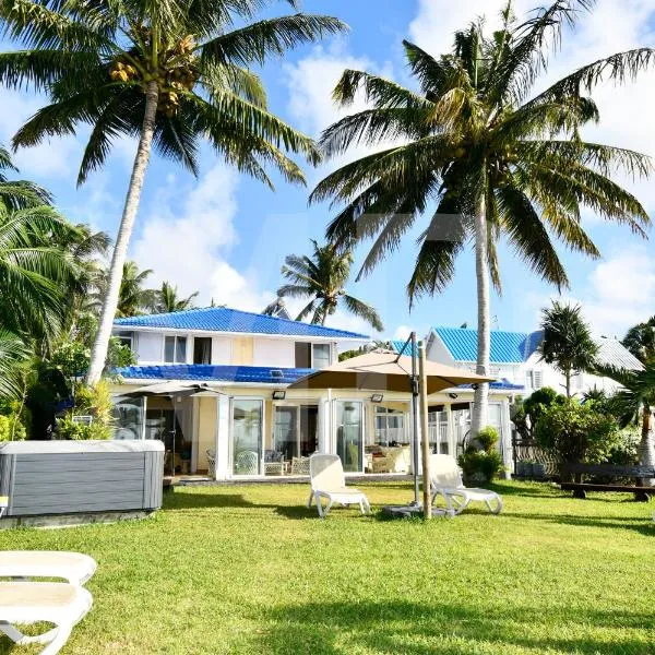 Villa Maya oceanfront with pool, jaccuzzi, wifi, jets in bathroom，位于托舵道斯的酒店