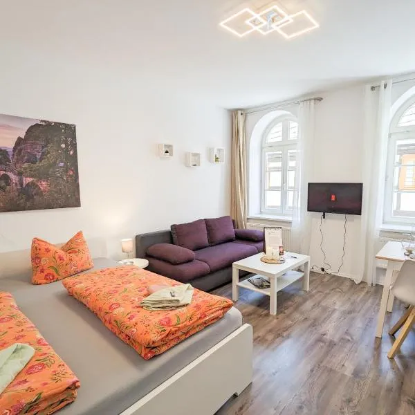 F0 - Urlaubsmagie - Kleine voll ausgestattete Wohnung mit Gemeinschaftsgarten, -pool & -sauna，位于塞布尼茨的酒店
