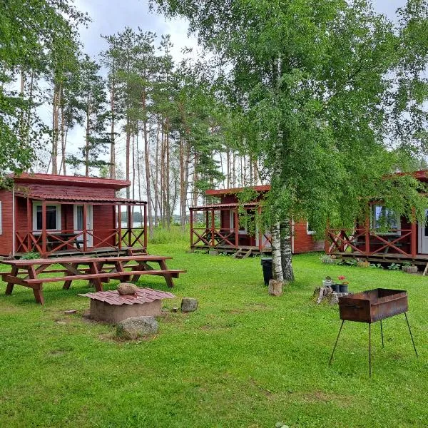 Lazdininku poilsiaviete (Camping)，位于Barkellai的酒店