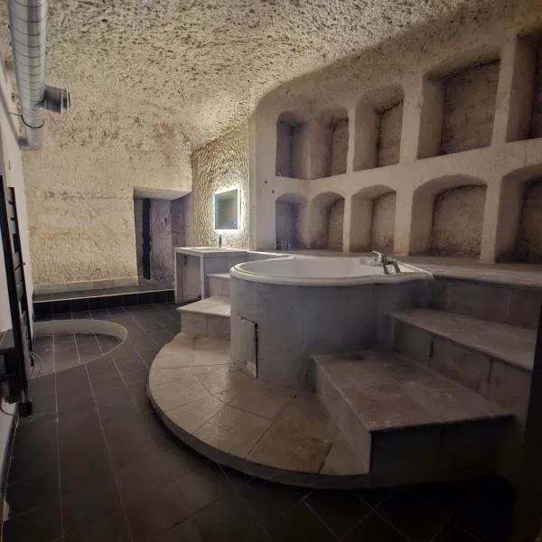Troglodyte Baths，位于Saint-Étienne-de-Chigny的酒店