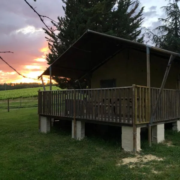 Tente Safari Eco Lodge 6 Personnes，位于Castillon-Debats的酒店