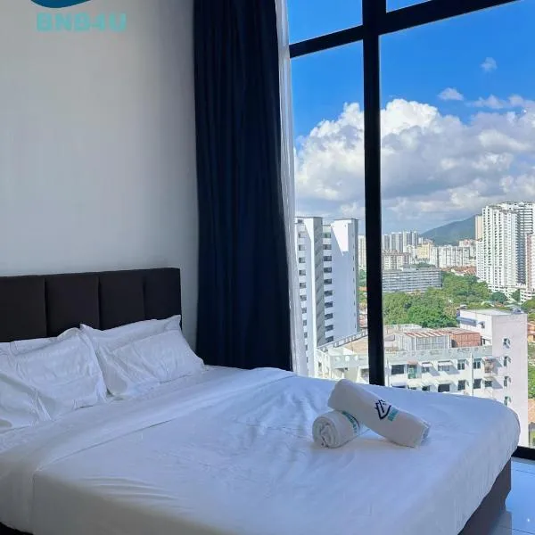 Beacon 2BR Infinity Pool - By BNB4U，位于Kampong Manggis的酒店