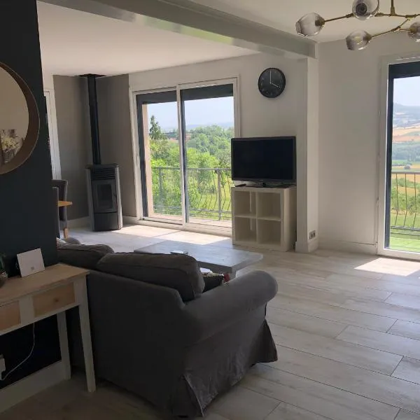 Appartement 100 m2 vue Sancy et Puy de Dôme，位于Montpeyroux的酒店